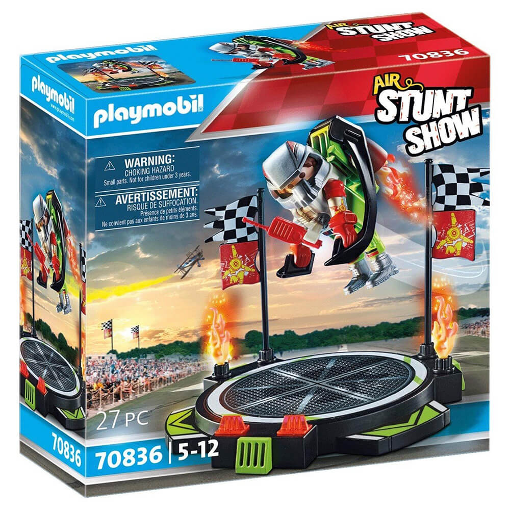 PLAYMOBIL Air Stunt Show Stuntman with Jetpack Playset (70836)