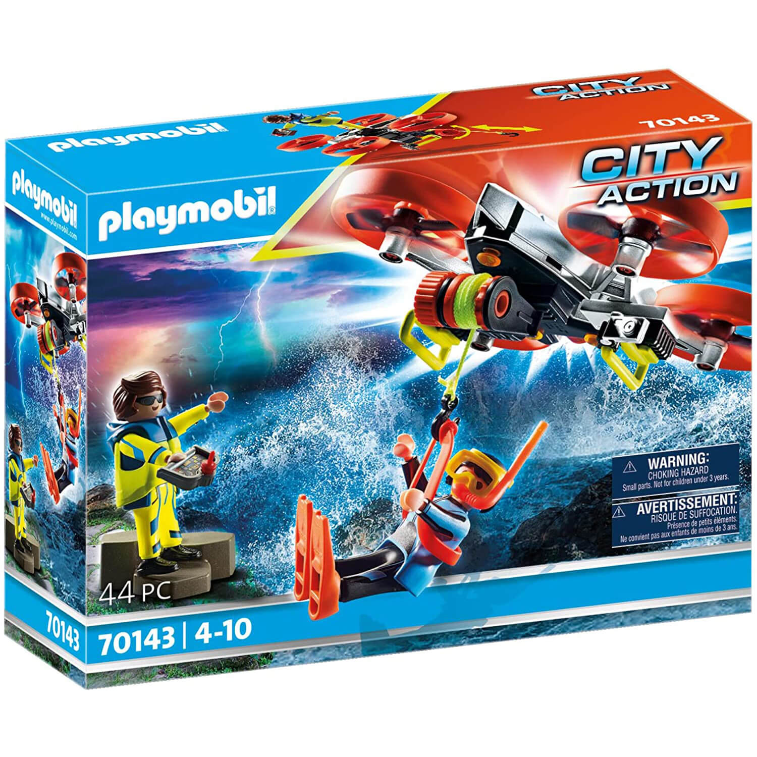 Playmobil City Action Diver Rescue with Drone Set (70143)