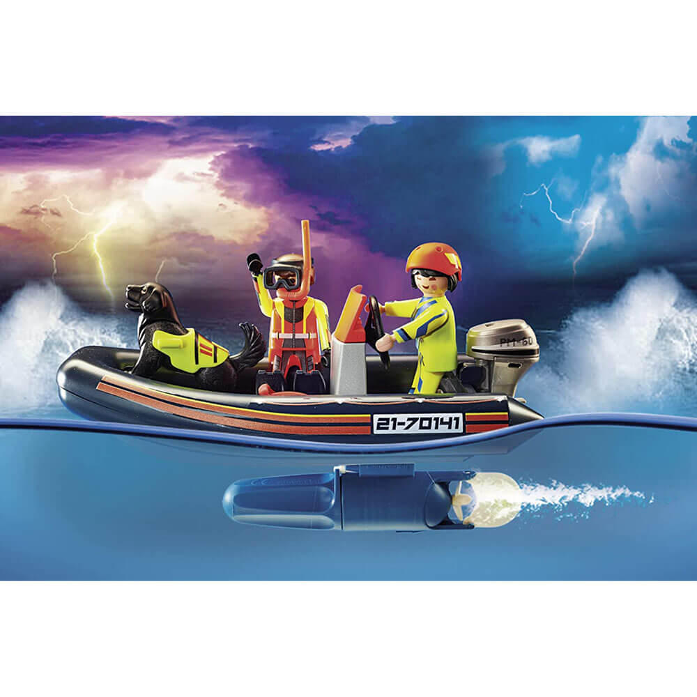Playmobil City Action Water Rescue with Dog Set (70141)
