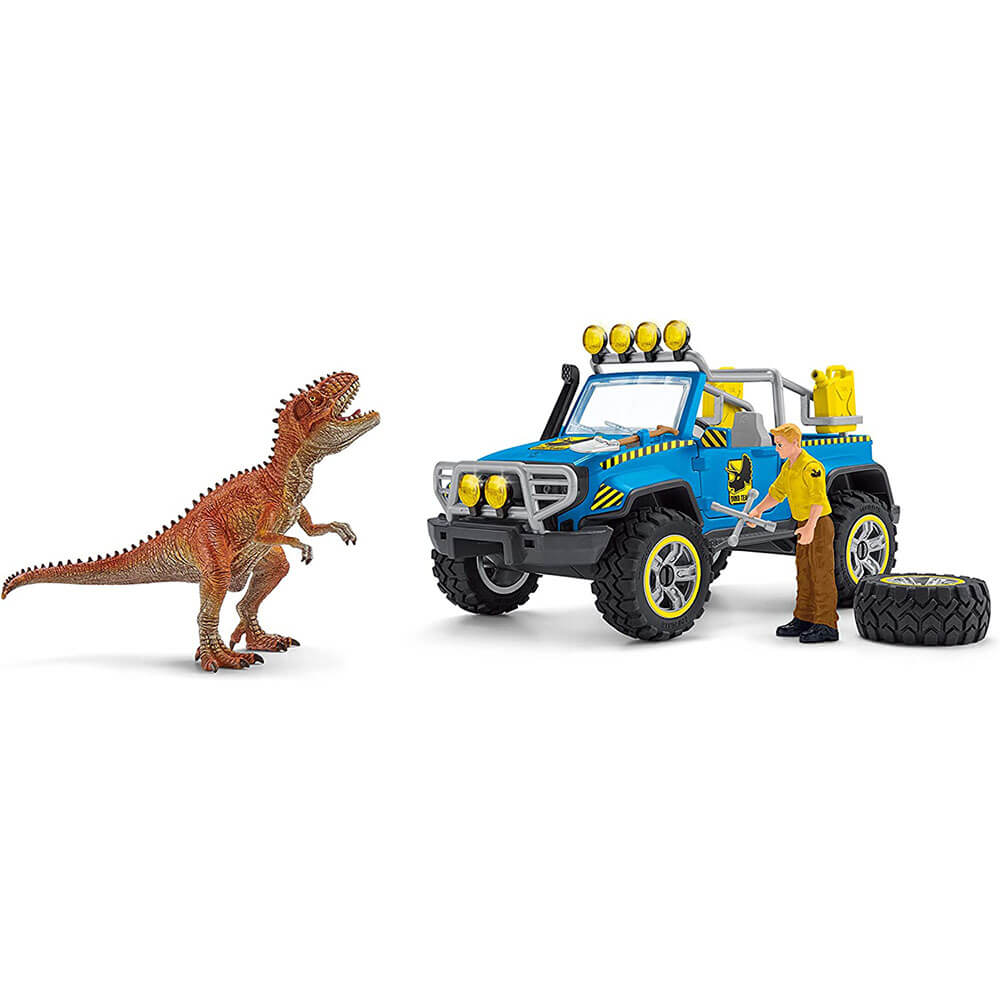 Schleich Dinosaurs Off-Road Vehicle with Dino Outpost Playset