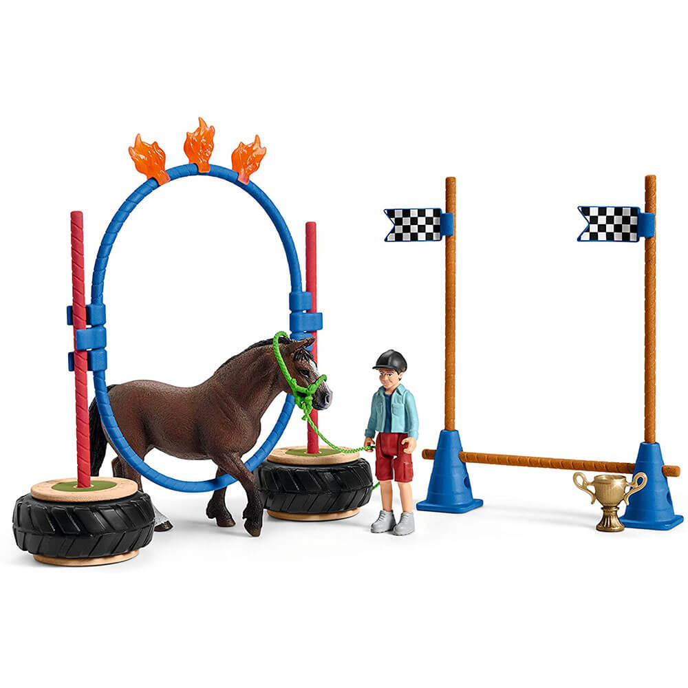 Bolt adgang Uenighed Schleich Farm World Pony Agility Race Playset