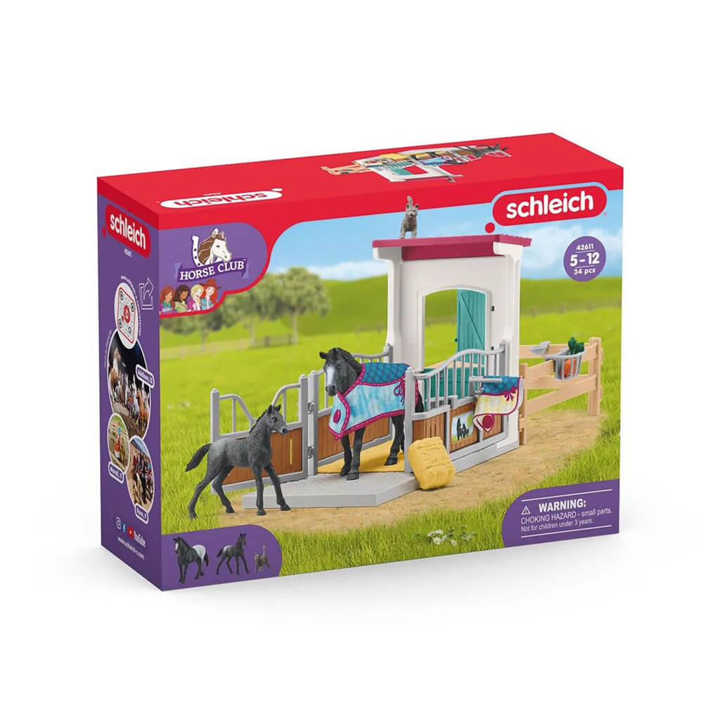 Schleich Horse Club Horse Box With Mare And Foal (42611)