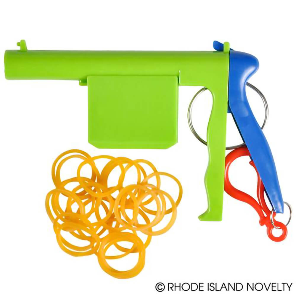 The Toy Network Rubber Band Shooter with 20 Rubber Bands