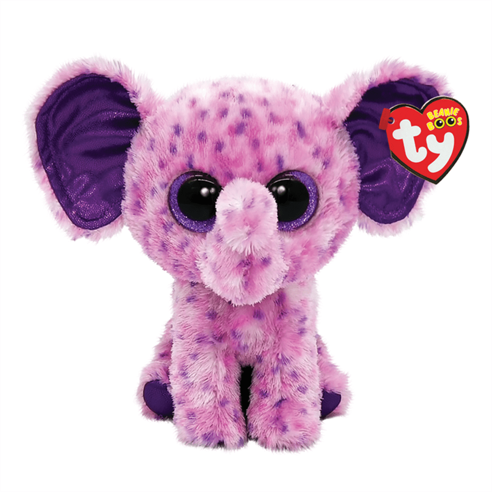 Ty Beanie Boos Eva the Purple Elephant 6 Plush