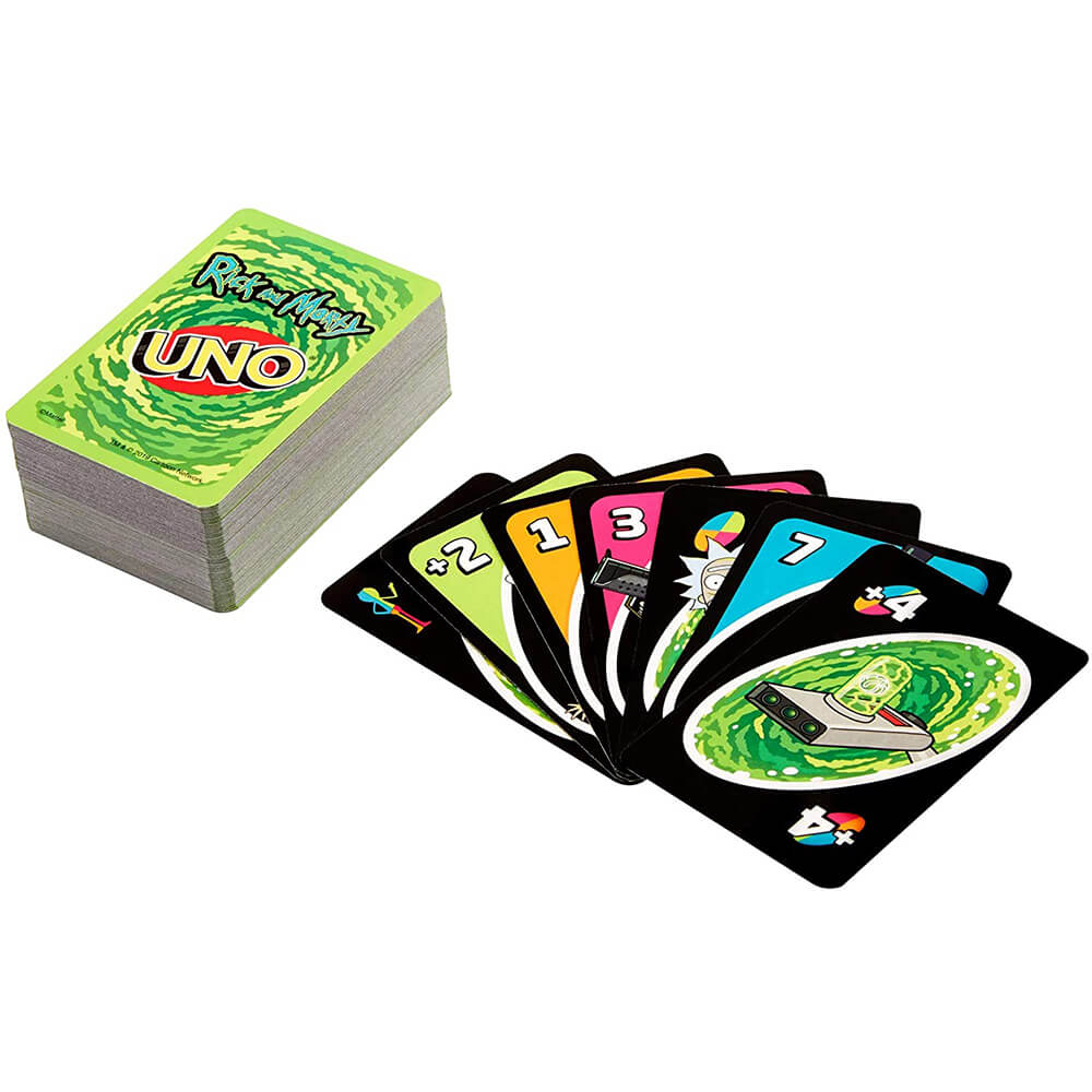 rick and morty yugioh cards UNO Adult Swim Rick and Morty Card Game – Maziply Toys