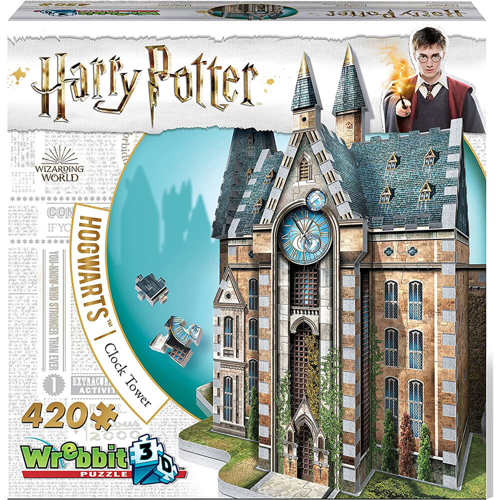 Wrebbit 3D Harry Potter Hogwarts Clock Tower 420 Piece 3D Jigsaw Puzzle