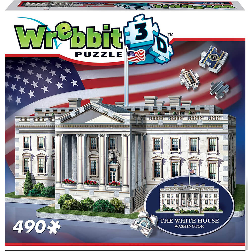 Wrebbit 3D The White House 490 Piece 3D Jigsaw Puzzle