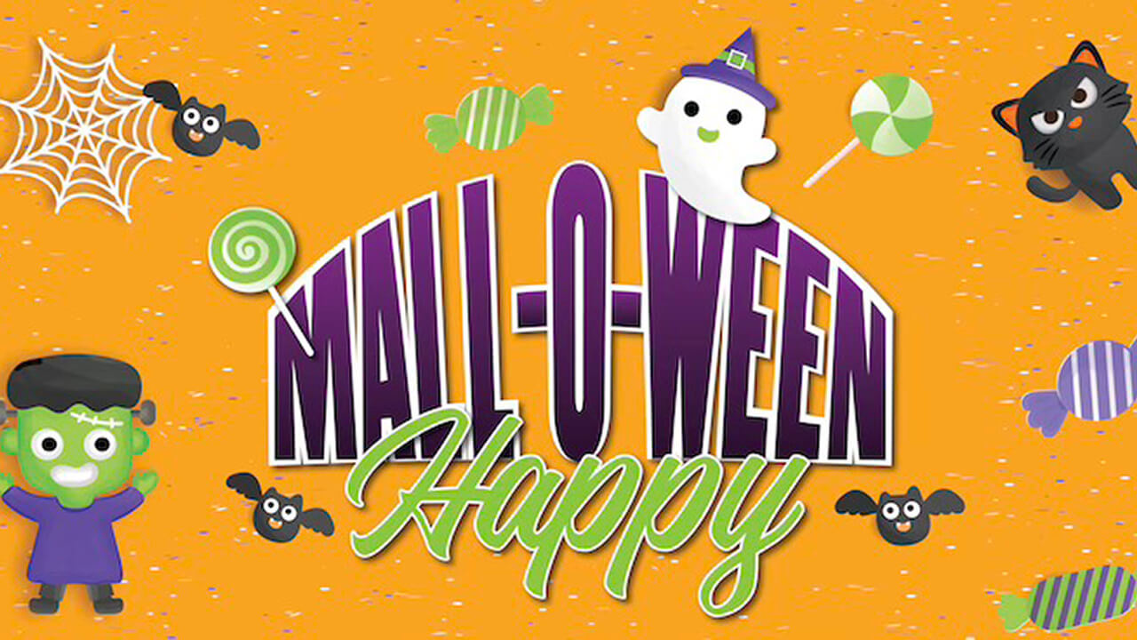 Mall-O-Ween Halloween festivites at Maziply Toys. Come in your costume and get free candy!