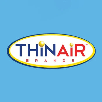 Thin Air Brands logo on a blue background