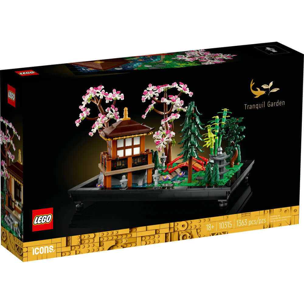 LEGO® Icons Tranquil Garden 10315 Building Kit for Adults (1,363 Pieces) front of the box