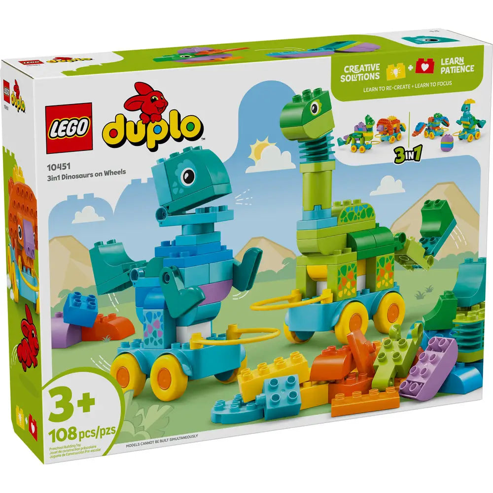 LEGO® DUPLO 3in1 Dinosaurs on Wheels (10451)