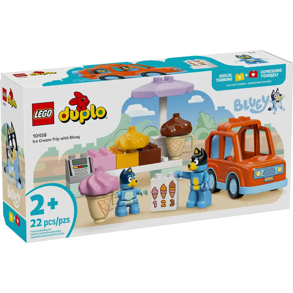 LEGO® DUPLO Bluey Ice Cream Trip with Bluey (10458)