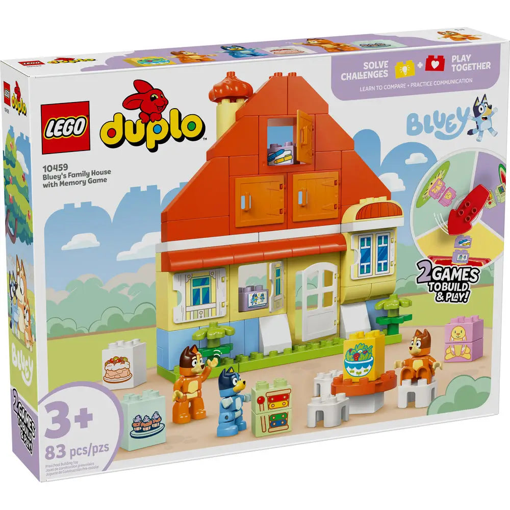 LEGO® DUPLO Bluey Bluey's Family House with Memory Game (10459)