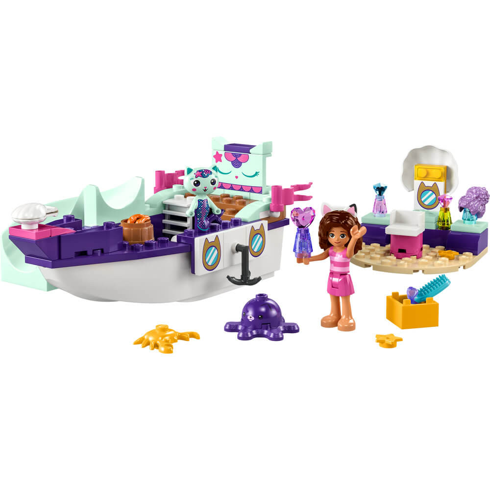 LEGO® Gabby & MerCat’s Ship & Spa 10786 Building Toy Set (88 Pieces)