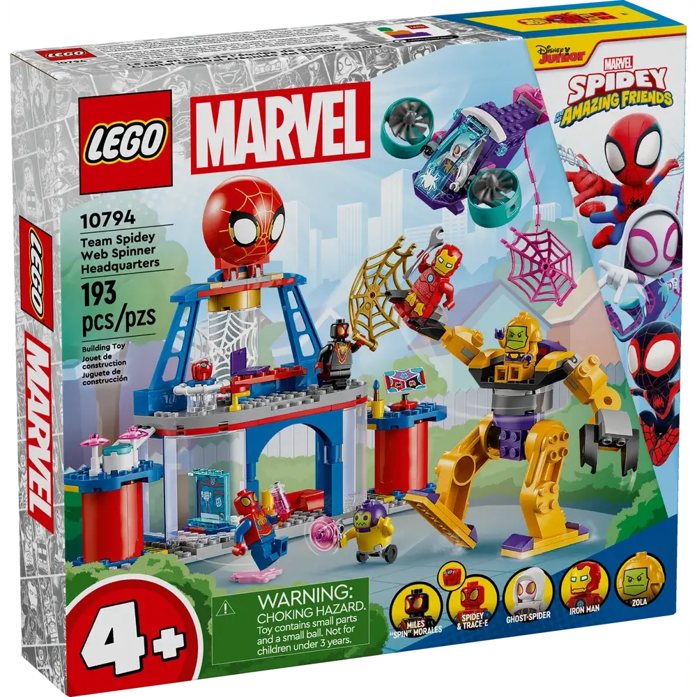 LEGO® 4+ Spidey Team Spidey Web Spinner Headquarters Building Set (10794)