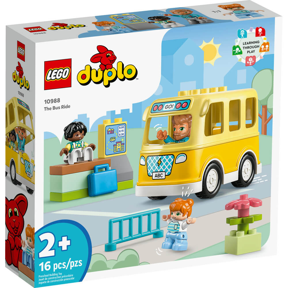 LEGO® DUPLO® Town The Bus Ride 10988 Building Toy Set (16 Pieces) front of the box