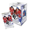Upper Deck SP Hockey trading card box shows white and blue packaging with player graphics, glossy cardboard material, rectangular box with single foil pack displayed in front on white background.