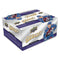 Upper Deck 2025-26 MVP hockey retail box with white and purple design, gold MVP logo, and images of a Colorado Avalanche player, featuring 7 cards per pack and 36 packs per box.