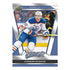 Upper Deck 2025-26 MVP hockey base set card of Connor McDavid in Oilers white jersey with captain’s “C,” mid-action with stick, framed in silver with team and player name.