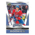 Upper Deck 2025-26 MVP hockey rookie card of Ivan Demidov, showing him in a red Canadiens jersey with blue helmet and gloves, framed by a silver border labeled “Rookies.”