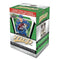 Upper Deck 2025-26 MVP hockey blaster box packaging in green and white, featuring Colorado Avalanche star on front, promo text about bonus packs, and rookies base set details.