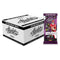 2025 Panini Absolute Football fat pack retail box with white cardboard exterior, matte printed surface, rectangular display form, and a purple 20-card value pack beside the box, showing NFL branding, Panini logos, and product details on a white background.