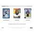 Donruss Football base set cards shown with bright blue borders, smooth cardstock texture, vertical card layout, and action photography of NFL players, highlighting Rated Rookies, veterans, and legends in a clean display.