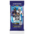 Panini Donruss Optic football value pack blue foil wrapper with glossy texture and player images, 12 card pack featuring NFL athletes and branding, displayed upright on simple white background