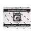 Panini Donruss Optic football display box in white cardboard, matte smooth finish, rectangular sealed box with logo, retail trading card packaging shown against plain white background.
