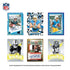 Panini Donruss Optic NFL trading cards variety in multicolor printed cardstock with rectangular shapes, featuring rookie, autograph, and insert designs, collector showcase layout on light background