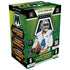 NFL trading card blaster box in green, black, and white cardboard packaging, showing a football quarterback in a white Dallas Cowboys uniform holding a brown leather ball, with Mosaic branding, bold typography, and retail product details on a clean studio background.