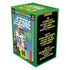 Panini 2025 NFL Score football blaster box packaging in green and blue promotes rookie signatures, parallels, and memorabilia cards for sports fans and collectors.