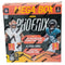 Panini Phoenix NFL football Mega Box in orange and black cardboard with glossy finish, rectangular retail packaging featuring NFL players in action, bold Mega Box branding, and product details displayed on a white studio background.