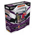 Front angled view of the 2025 Panini Prizm Baseball Mega Box, showing bold purple and silver graphics with Paul Skenes and Roman Anthony pictured.
