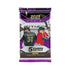 Panini Prizm 2025 baseball retail card pack, foil wrapper in purple and silver with images of Roman Anthony batting and Paul Skenes pitching, labeled five cards per pack.