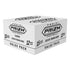 Panini Prizm Football trading card value box features white cardboard packaging with bold black logo text, matte finish, rectangular box form for NFL cards, isolated on a clean white background.