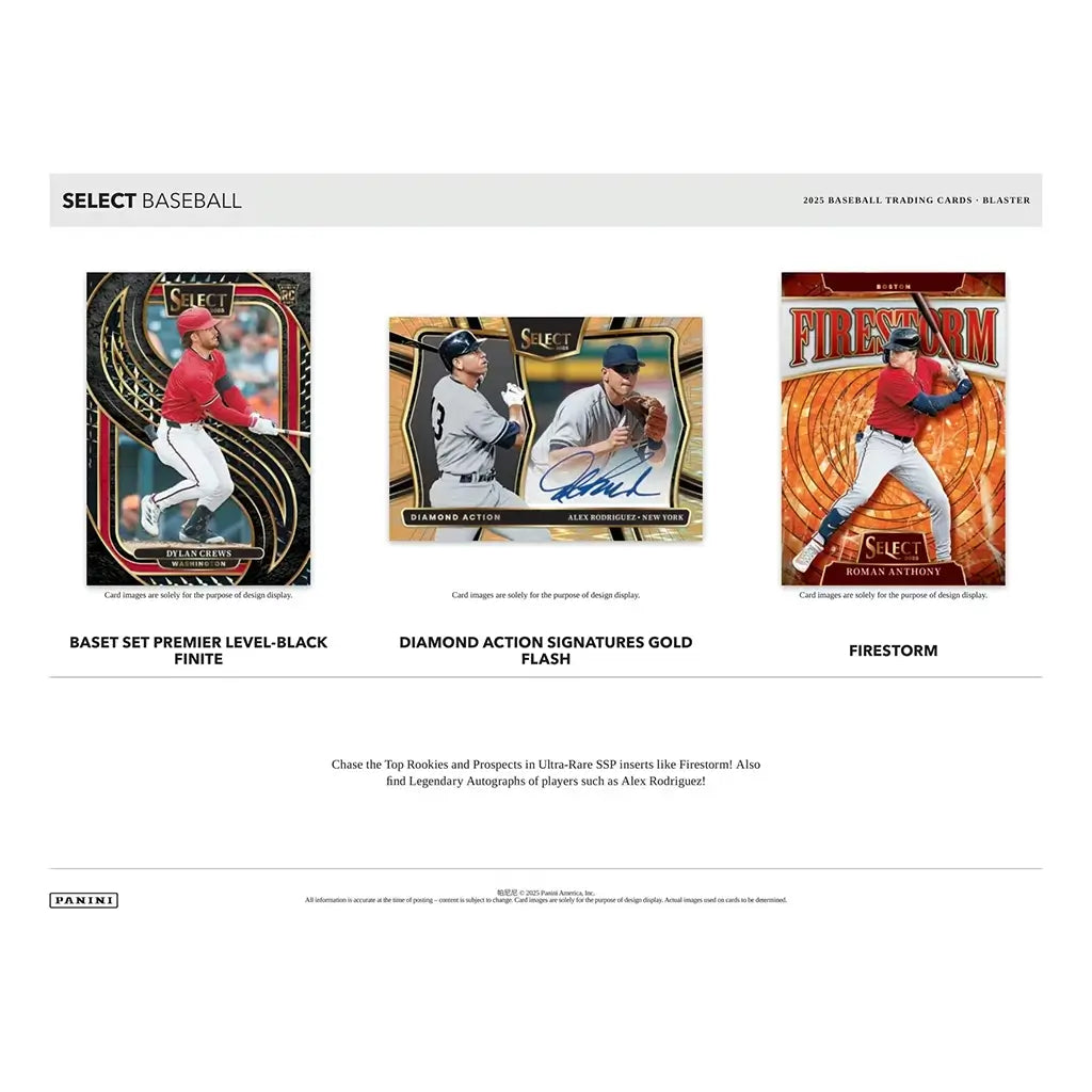 2025 Panini Select MLB Trading Card Blaster Box – Maziply Toys