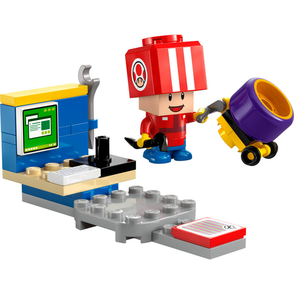 LEGO® Super Mario Mario Kart™ – Toad (Pit Crew) 39 Piece Building Kit (30702)