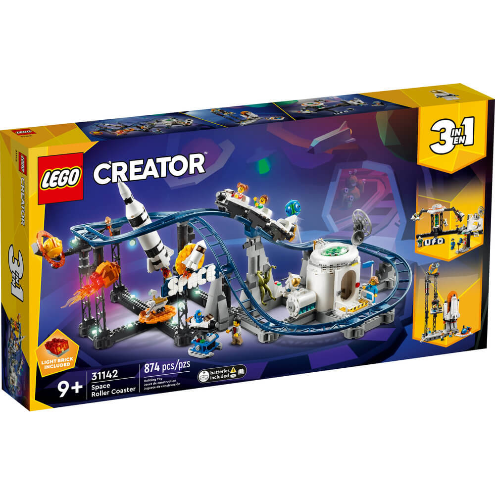 LEGO® Creator Space Roller Coaster 31142 Building Toy Set (874 Pieces) front of the box