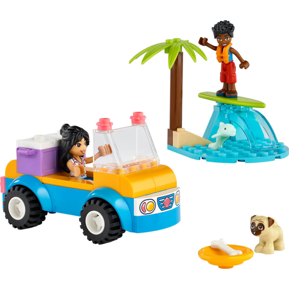 LEGO® Friends Beach Buggy Fun 41725 Building Toy Set (61 Pieces) built