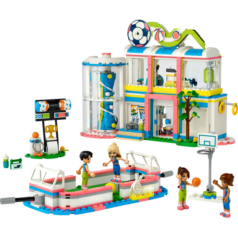 LEGO® Friends Sports Center 41744 Building Toy Set (832 Pieces) built