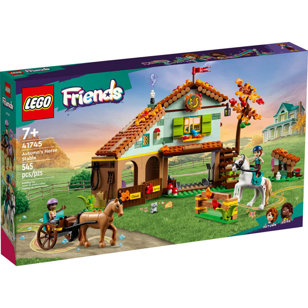 LEGO® Friends Autumn’s Horse Stable 41745 Building Toy Set (545 Pieces) front of the box