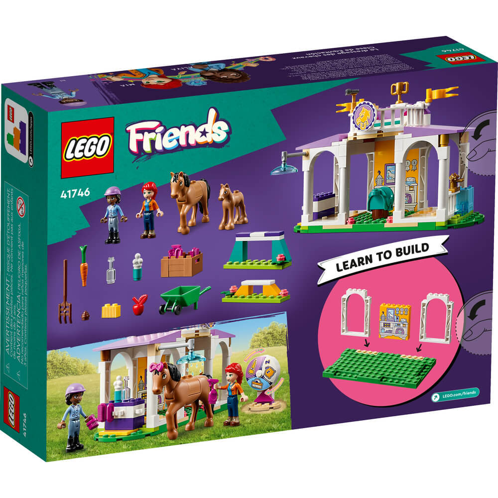 LEGO® Friends Horse Training 41746 Building Toy Set (134 Pieces) back of the package