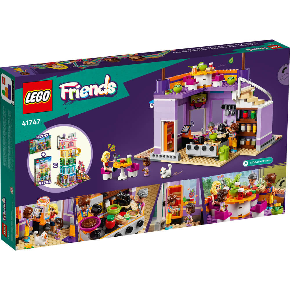 LEGO® Friends Heartlake City Community Kitchen 41747 Building Toy Set (695 Pieces) back of the box