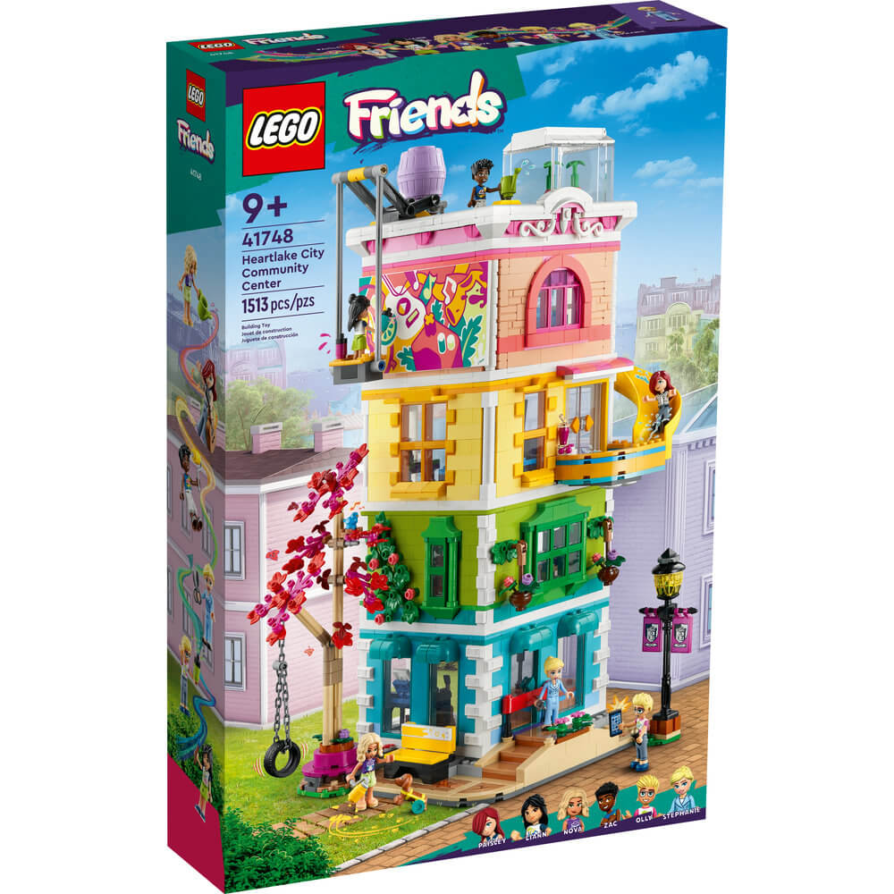 LEGO® Friends Heartlake City Community Center 41748 Building Toy Set (1,513 Pieces) front of the box