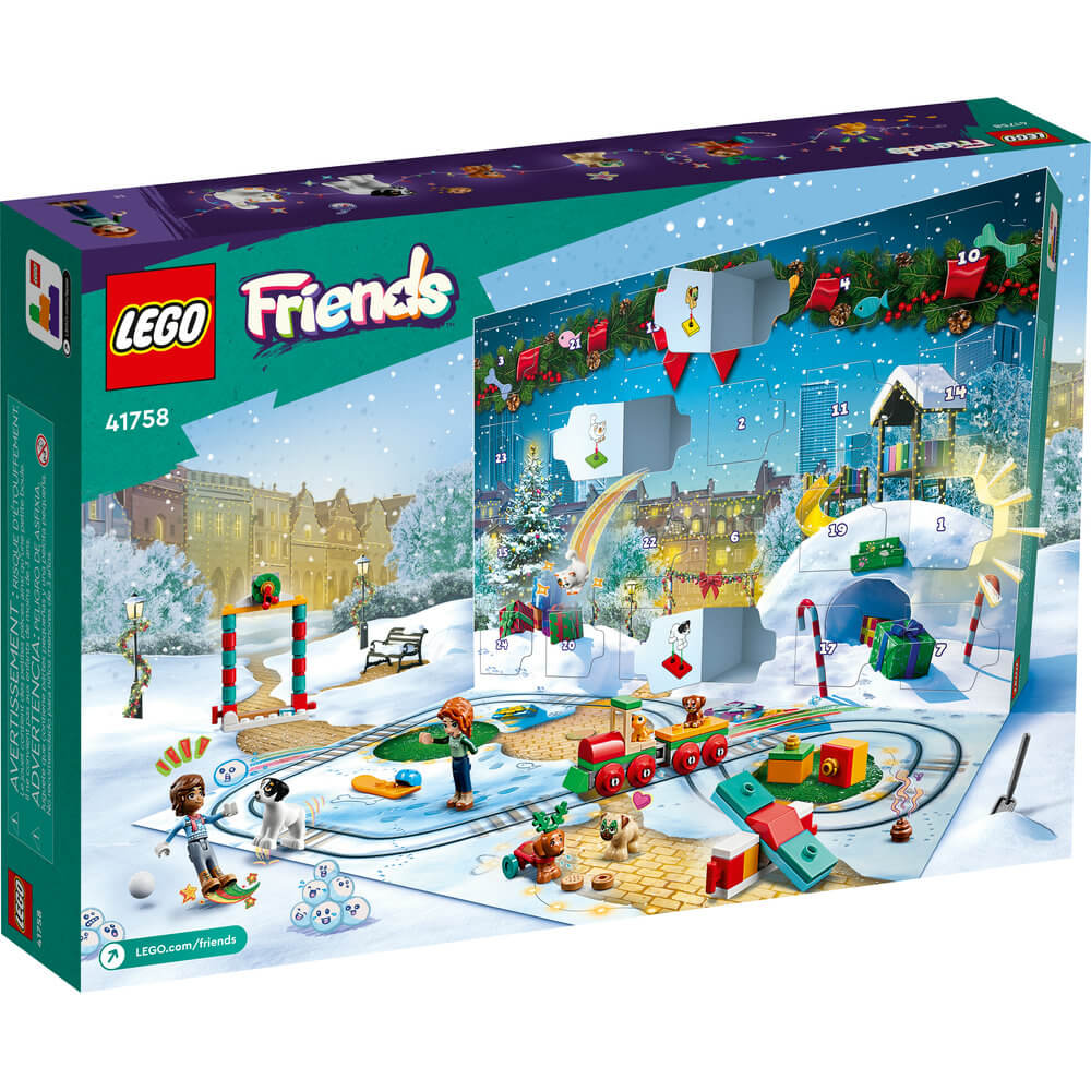 LEGO® Friends 2023 Advent Calendar 231 Piece Building Set (41758) back of the box