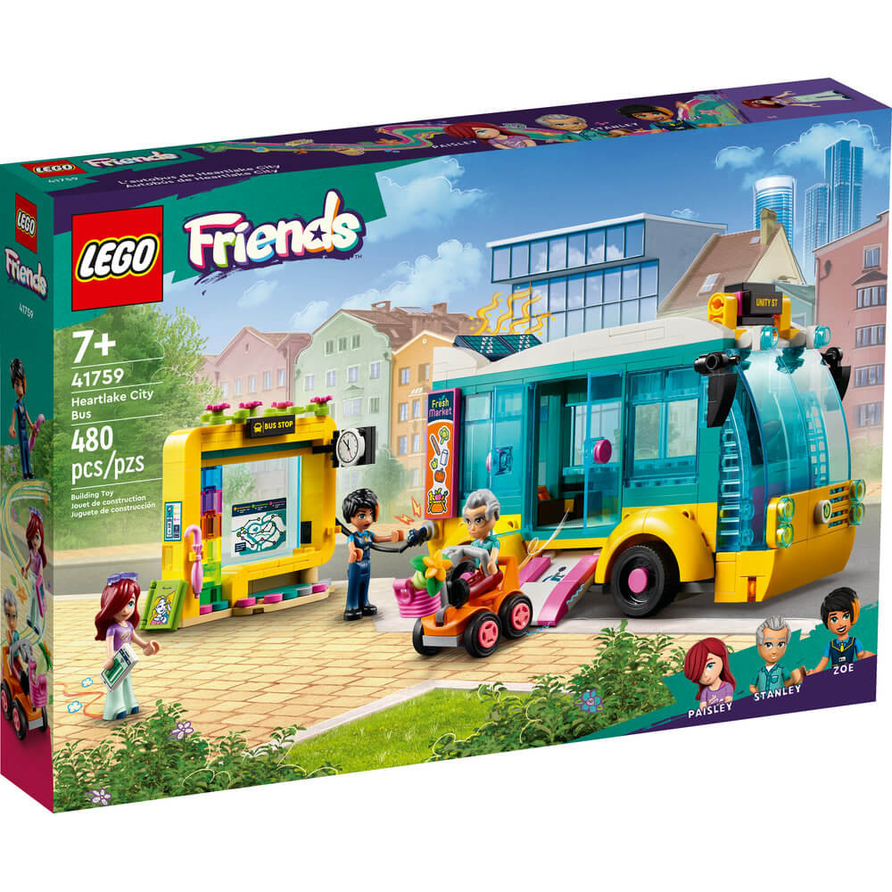 LEGO® Friends Heartlake City Bus 41759 Building Toy Set (480 Pieces) front of the package