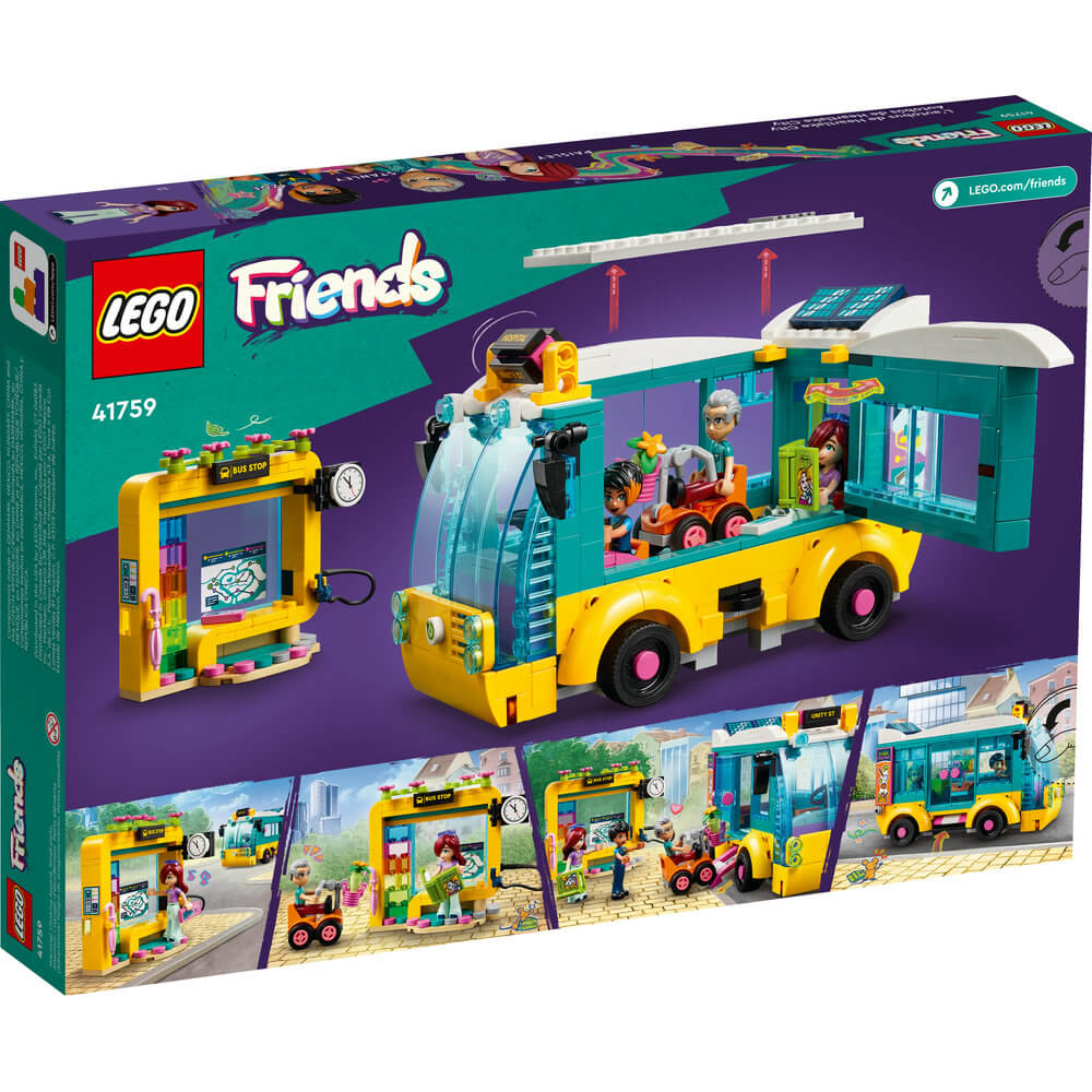 LEGO® Friends Heartlake City Bus 41759 Building Toy Set (480 Pieces) back of the package