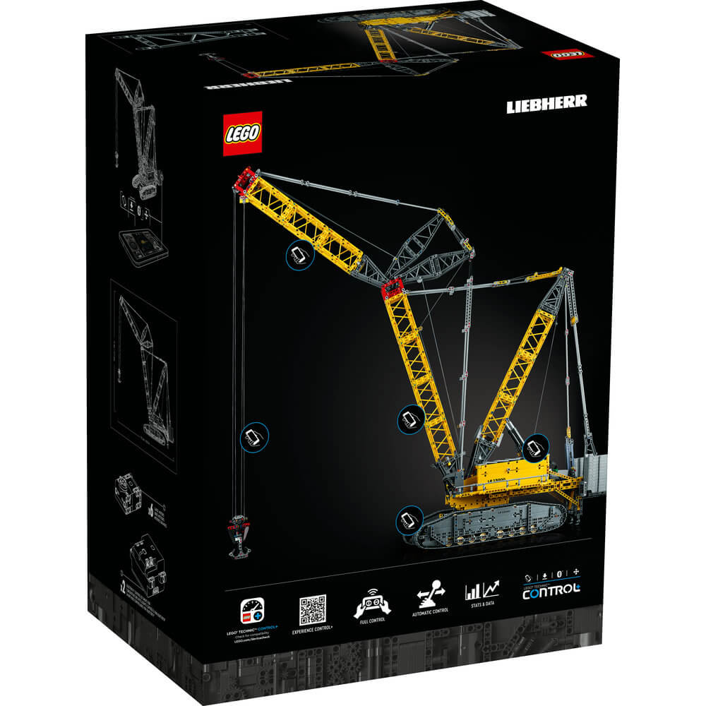 LEGO® Technic™ Liebherr Crawler Crane LR 13000 42146 Building Kit (2,883 Pieces) back of the box