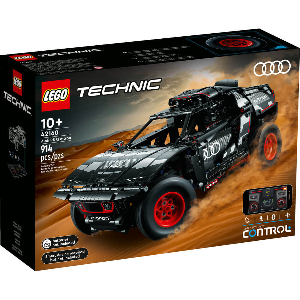 LEGO® Technic™ Audi RS Q e-tron 42160 Building Toy Set (914 Pieces) front of the box